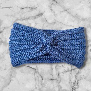 Headband Crochet X-Twist for Adults Medium Size Light Blue Brand New Handmade